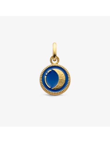 Médaille Lune Bleu Roi